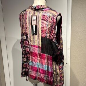 Vibrant Patchwork  reversible vest by Anu